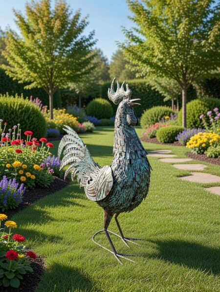 Kip decoratie/metaal