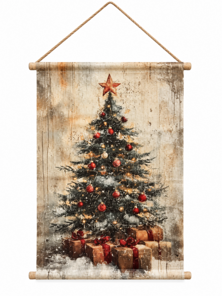Kerst schilderij (krakelee)